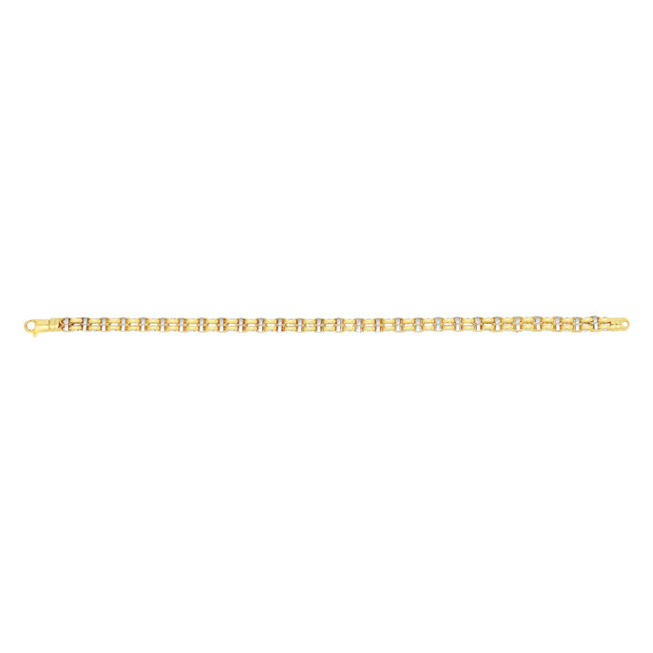 14K Gold Fancy Double Anchor Link