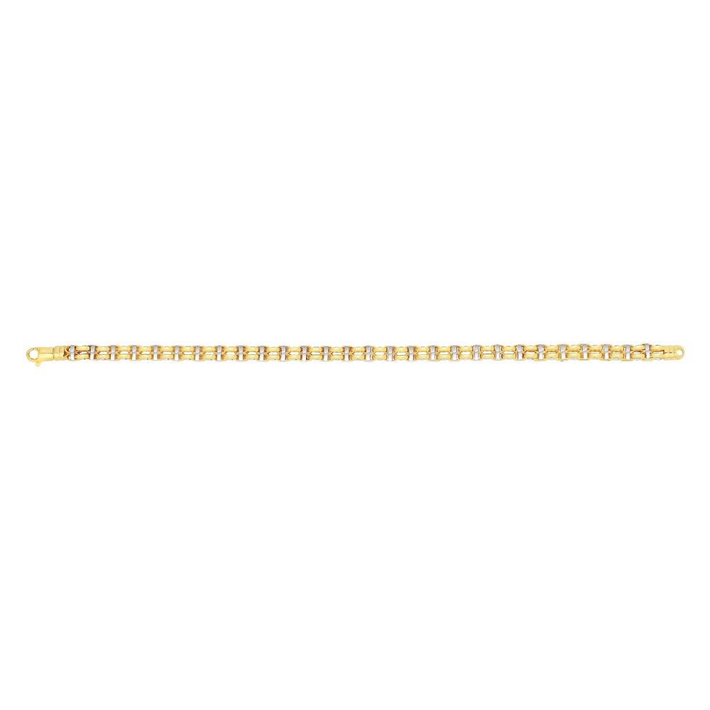 14K Gold Fancy Double Anchor Link