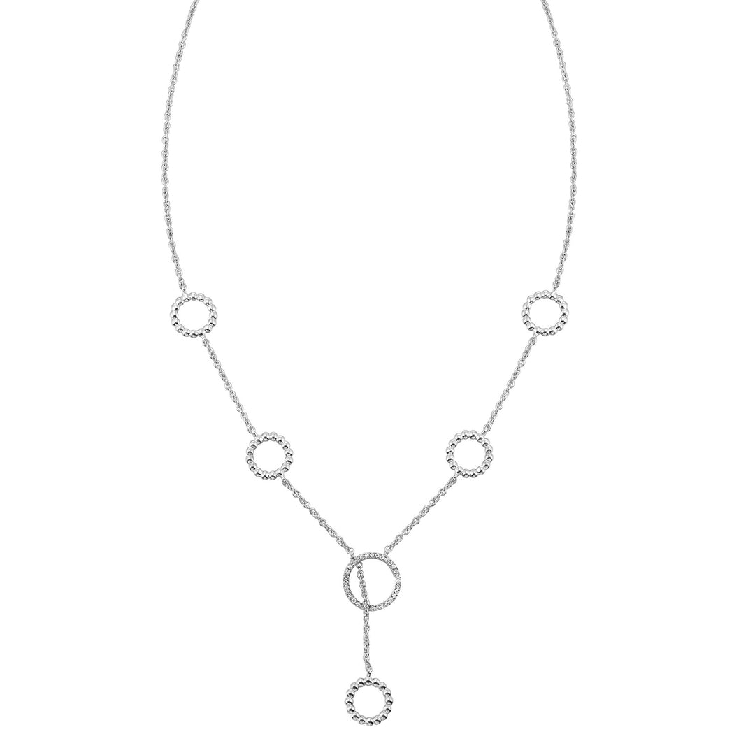 Silver Diamond 1/6Ctw Necklace