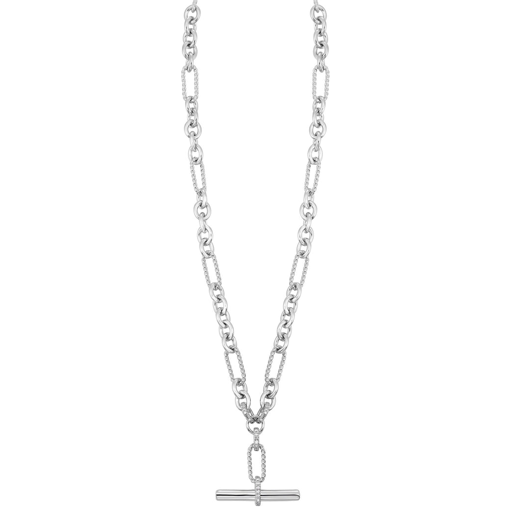 Silver Diamond 1/5Ctw Necklace