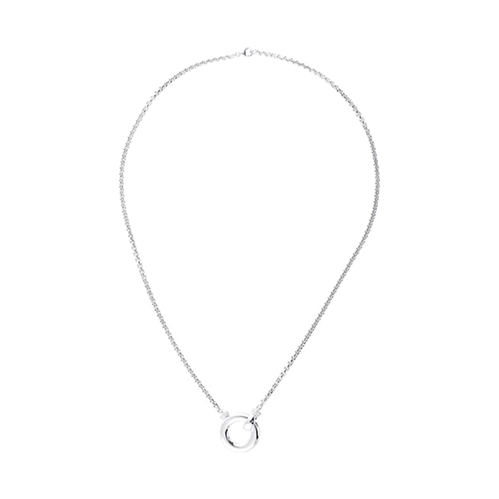 Silver Diamond 1/20Ctw Necklace