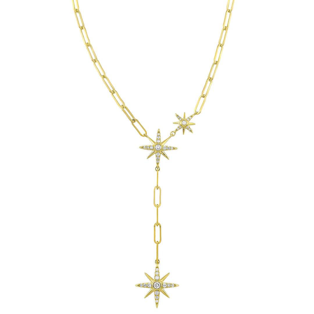 14Kt Yellow Gold Diamond 1/4Ctw Necklace