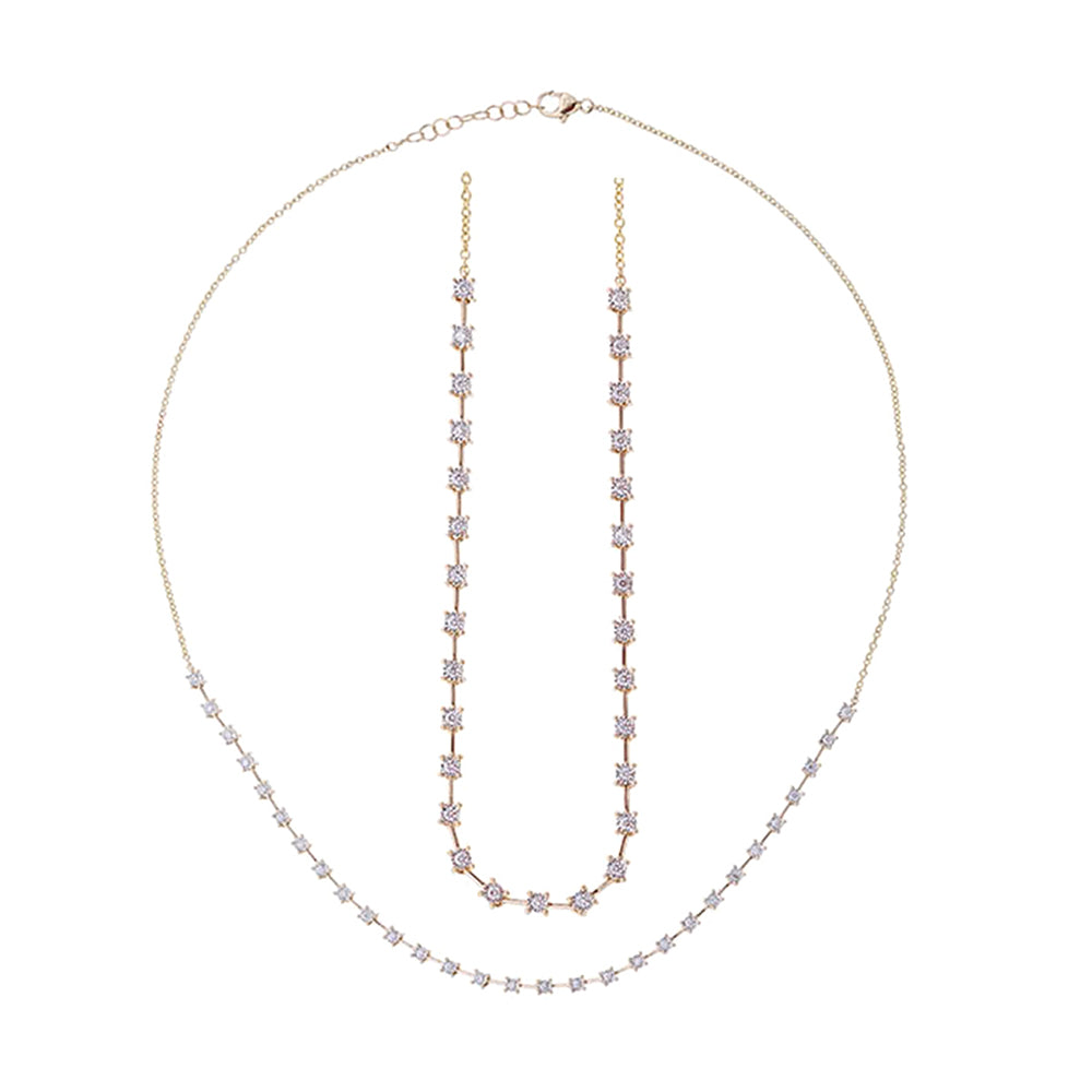 14Kt Yellow Gold Diamond 1/3Ctw Necklace