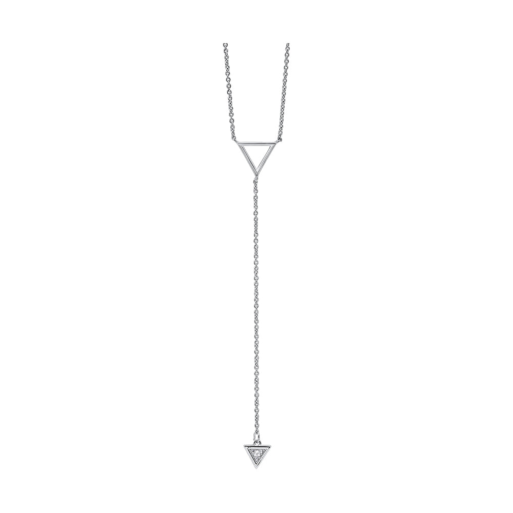 Silver Diamond 1/50Ctw Necklace