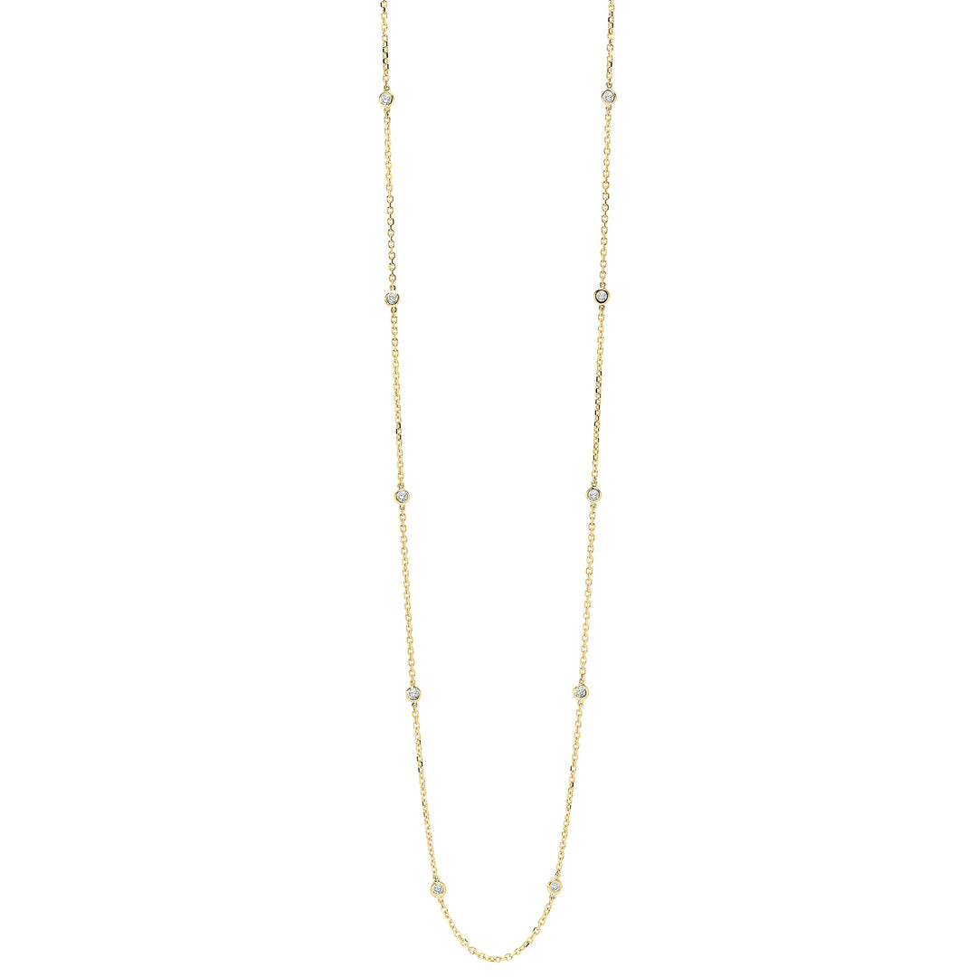 14Kt Yellow Gold Diamond 1/4Ctw Necklace