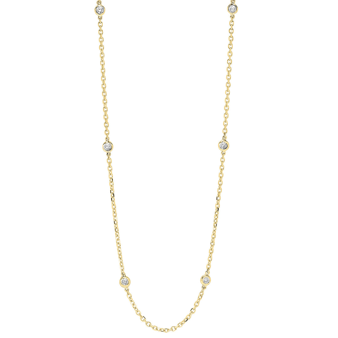14Kt Yellow Gold Diamond 1/2Ctw Necklace