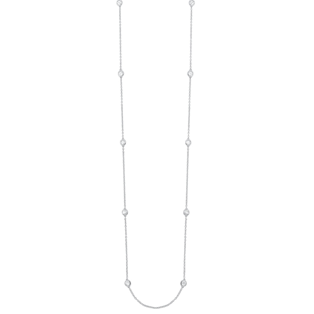 14Kt White Gold Diamond 3/4Ctw Necklace