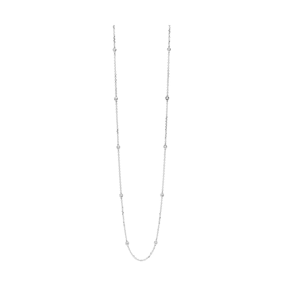 14Kt White Gold Diamond 3/4Ctw Necklace