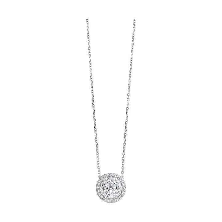 14Kt White Gold Diamond 1/2Ctw Necklace