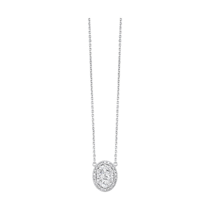 14Kt White Gold Diamond 1/2Ctw Necklace