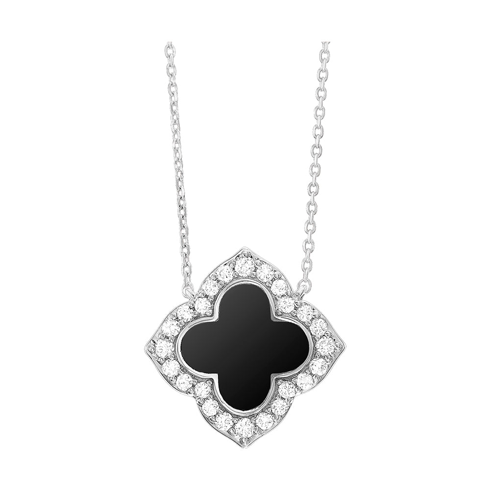 14Kt White Gold Diamond 1/4Ctw Necklace