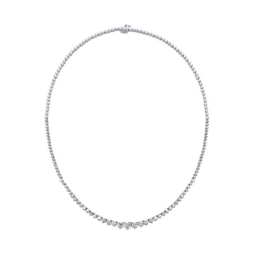 14Kt White Gold Diamond 5Ctw Necklace