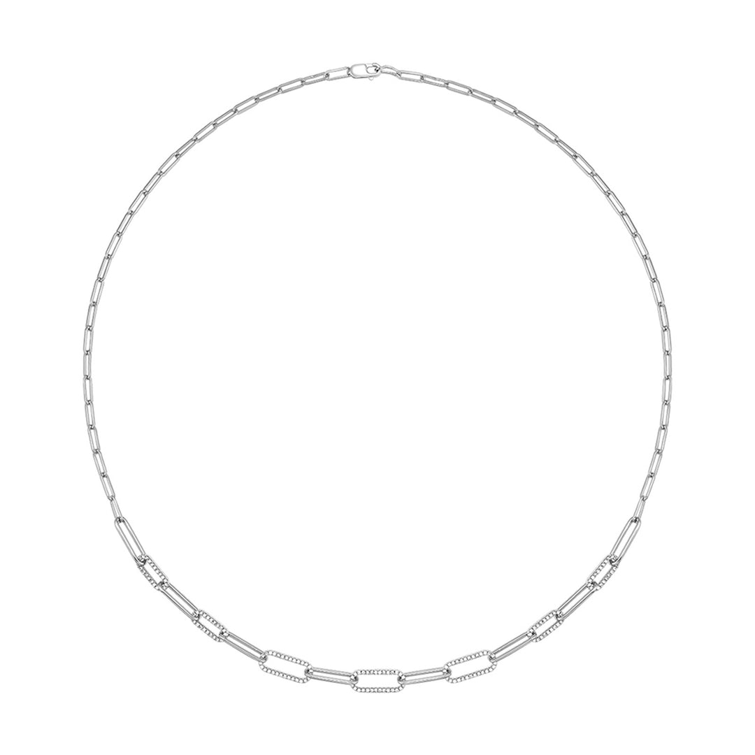14Kt White Gold Diamond 1/2Ctw Necklace