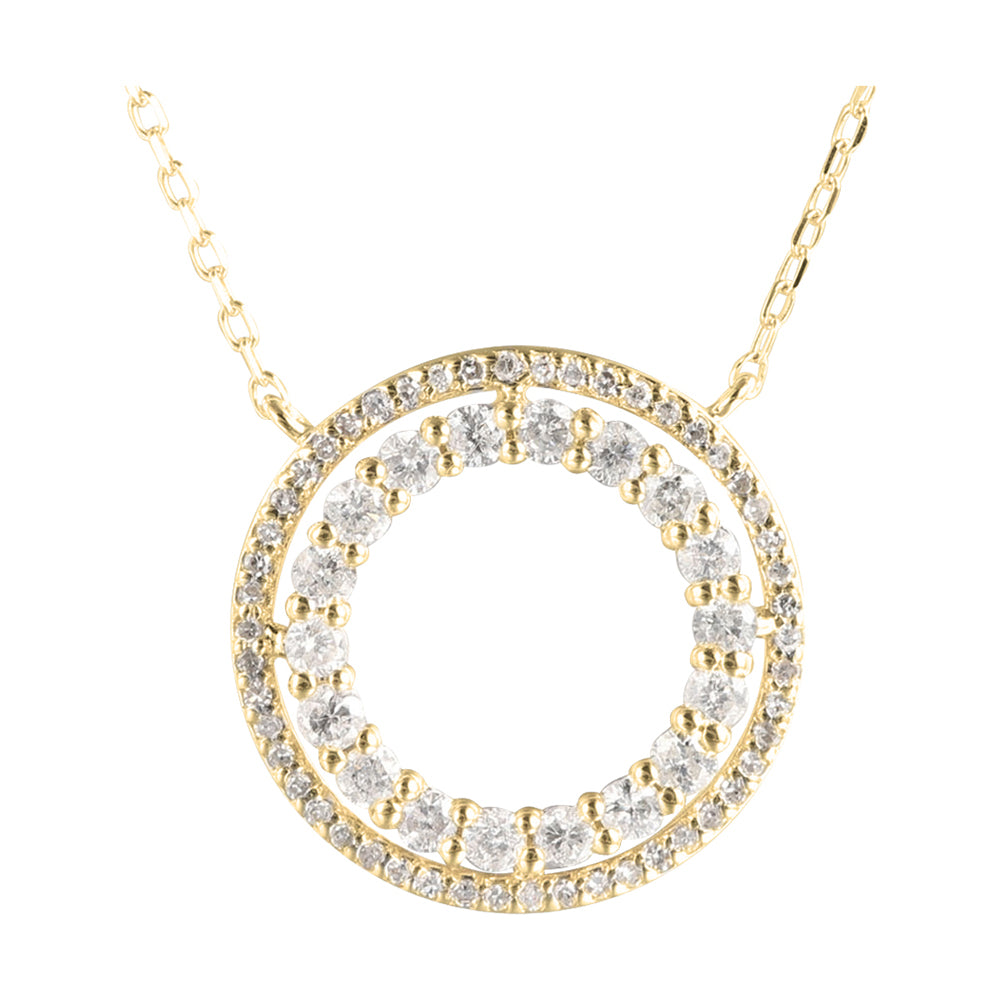 10Kt Yellow Gold Diamond 1/2Ctw Necklace