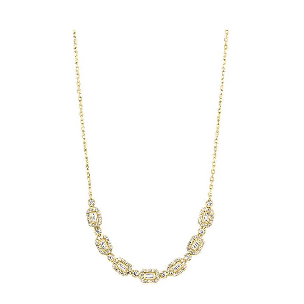 14Kt White Gold Diamond 1/2Ctw Necklace
