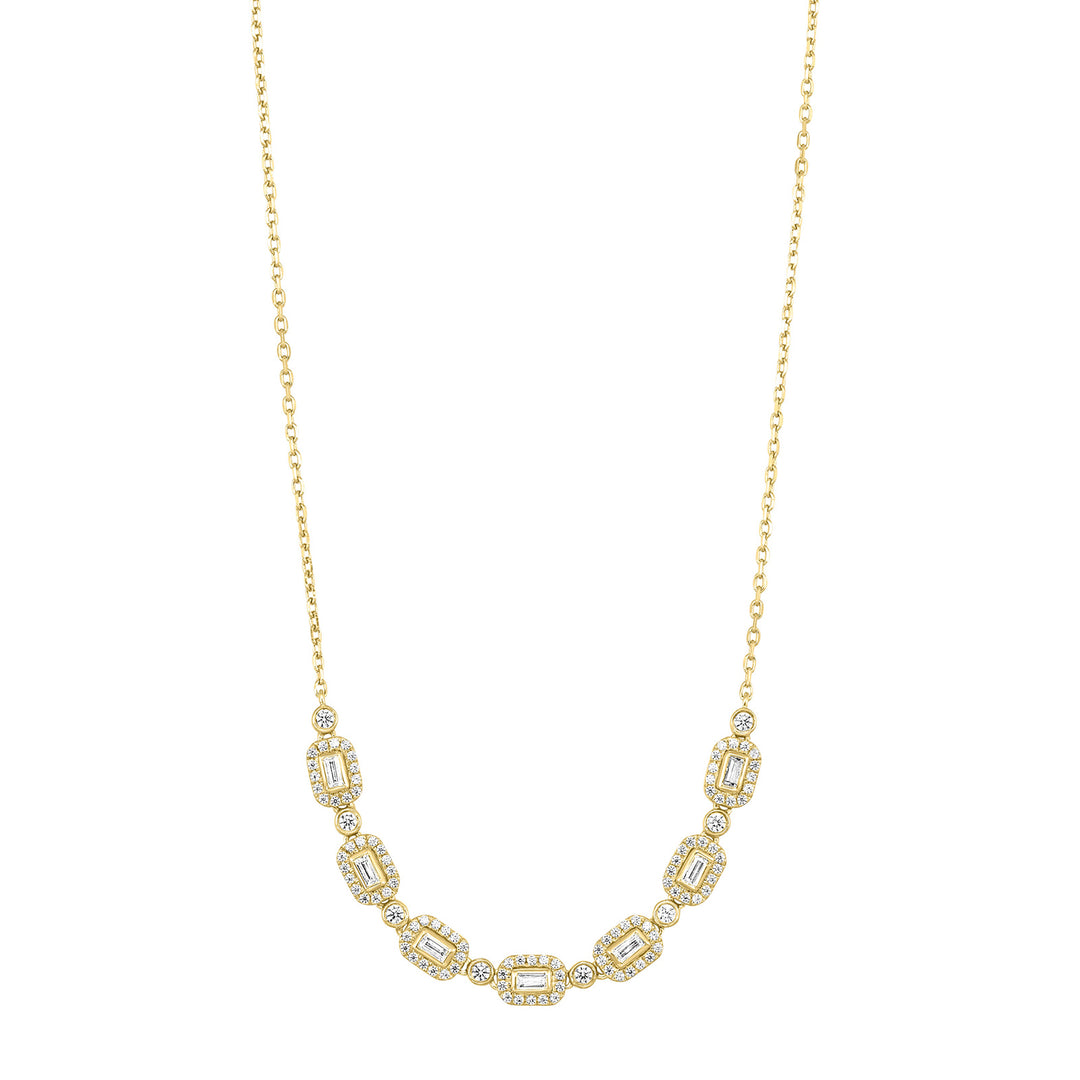14Kt Yellow Gold Diamond 1/2Ctw Necklace
