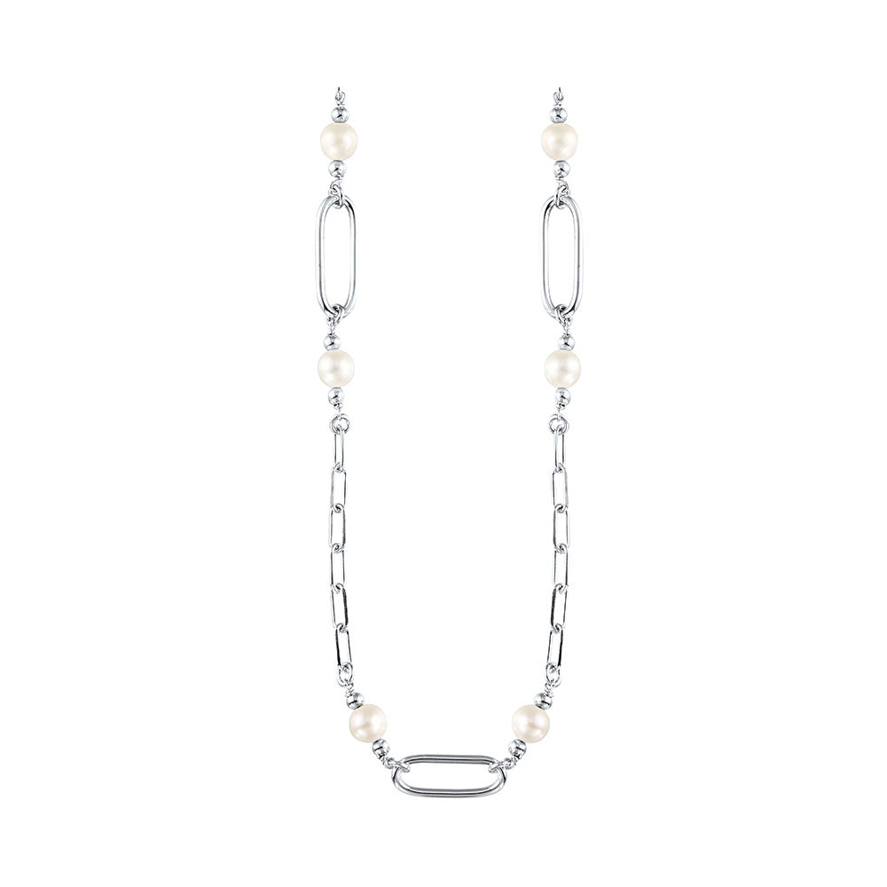 Silver Pearl Necklace