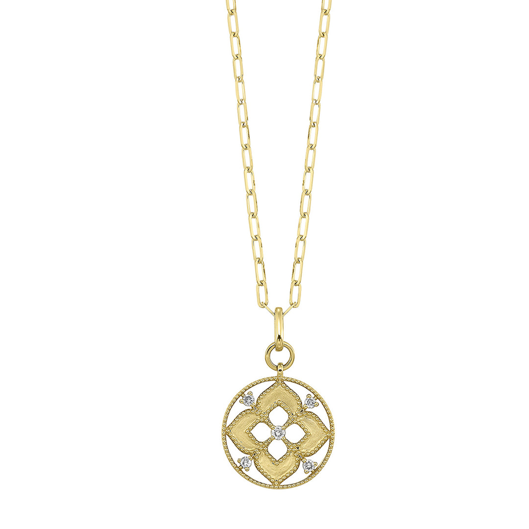 14Kt Yellow Gold Diamond 1/4Ctw Necklace