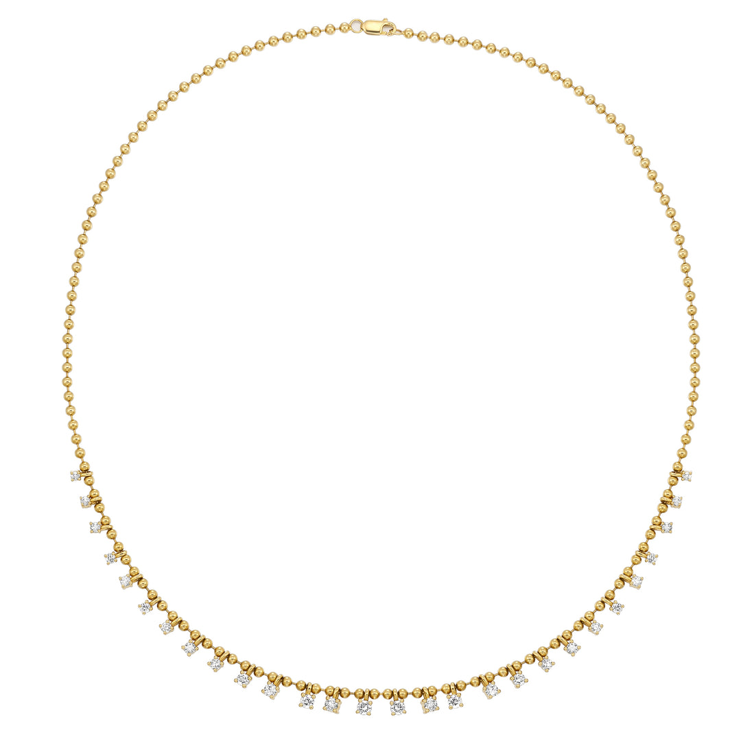 14Kt Yellow Gold Diamond 1 3/4Ctw Necklace