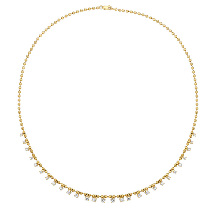 14Kt Yellow Gold Diamond 1 3/4Ctw Necklace