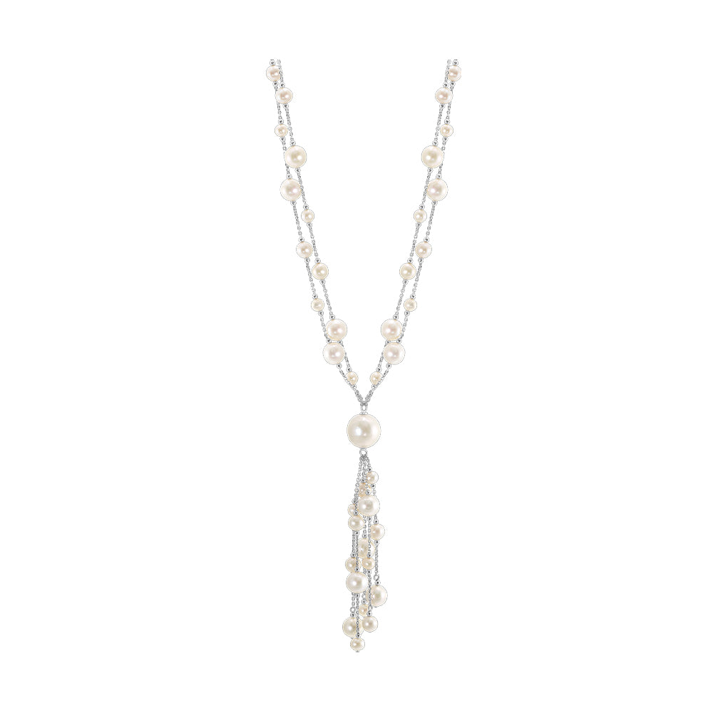 Silver Pearl Necklace