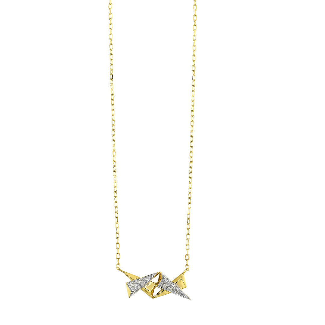 14Kt Yellow Gold Diamond 1/7Ctw Necklace