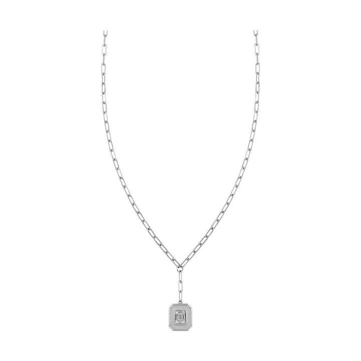 14Kt White Gold Diamond 1/7Ctw Necklace