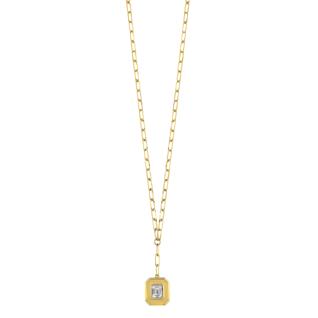 14Kt Yellow Gold Diamond 1/7Ctw Necklace