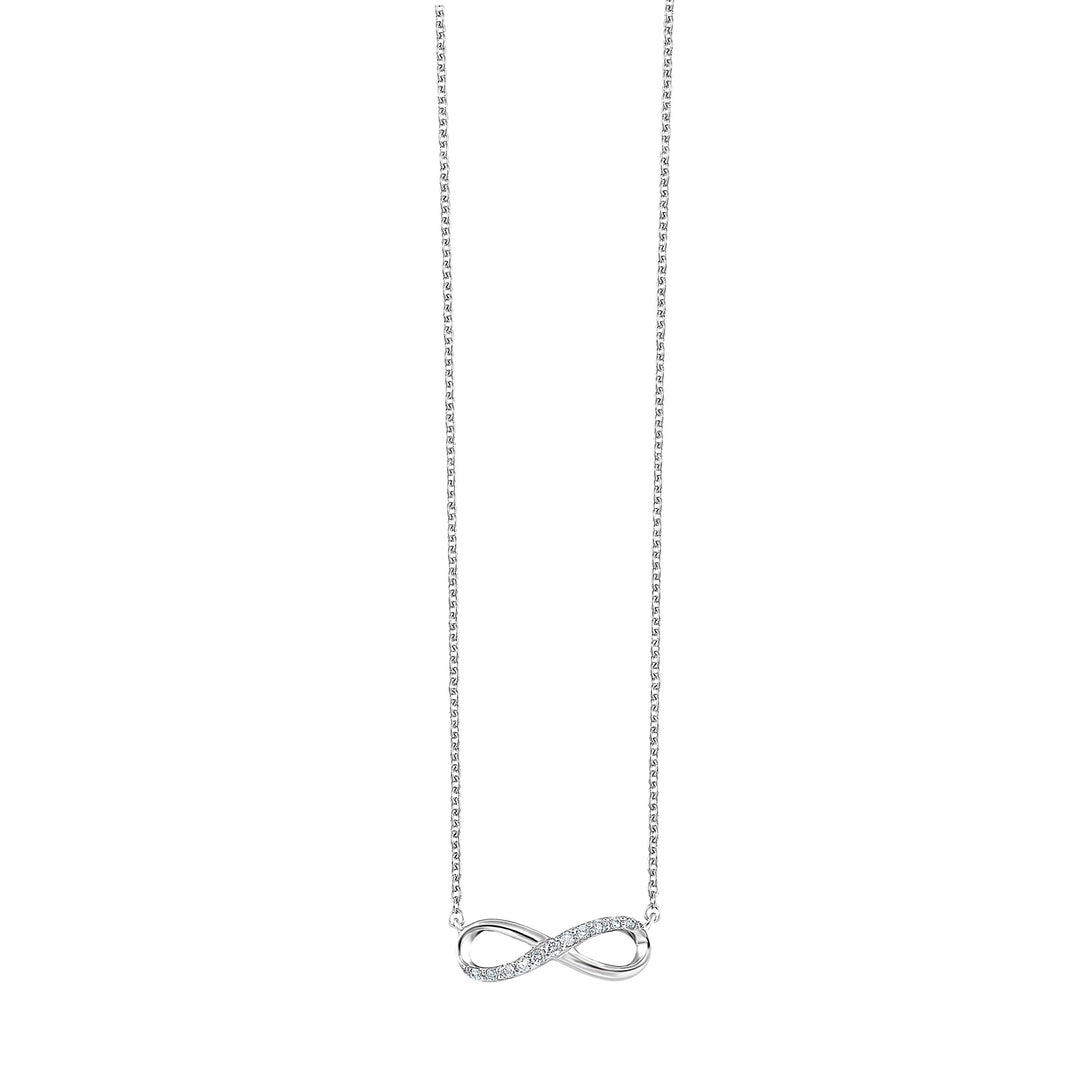 Silver Diamond 1/15Ctw Necklace