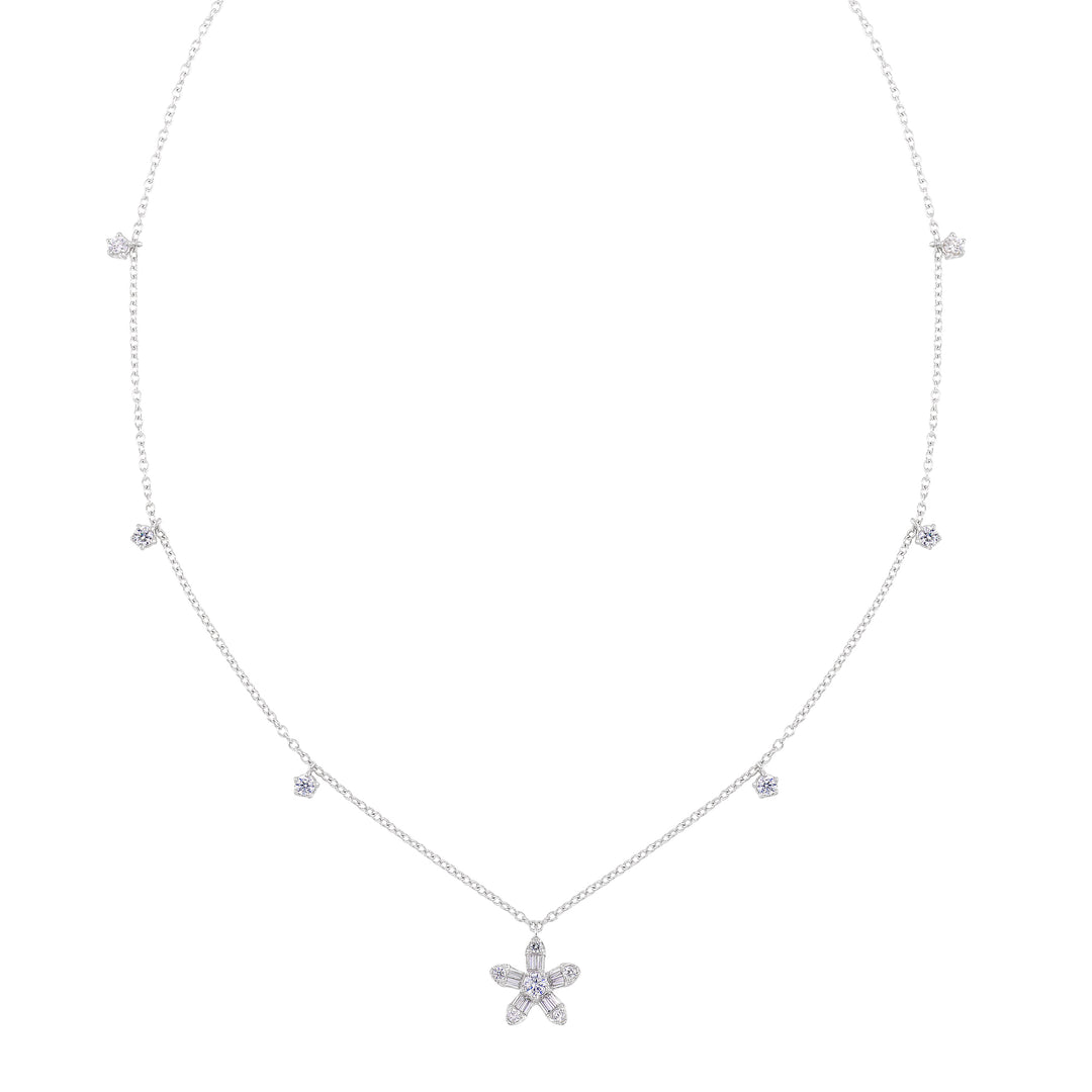 10Kt White Gold Diamond 3/8Ctw Necklace