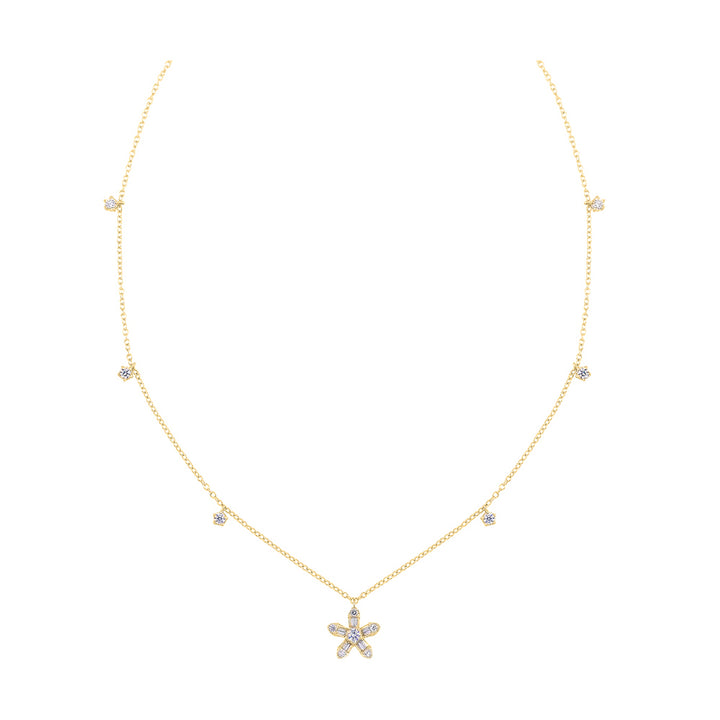 10Kt Yellow Gold Diamond 3/8Ctw Necklace