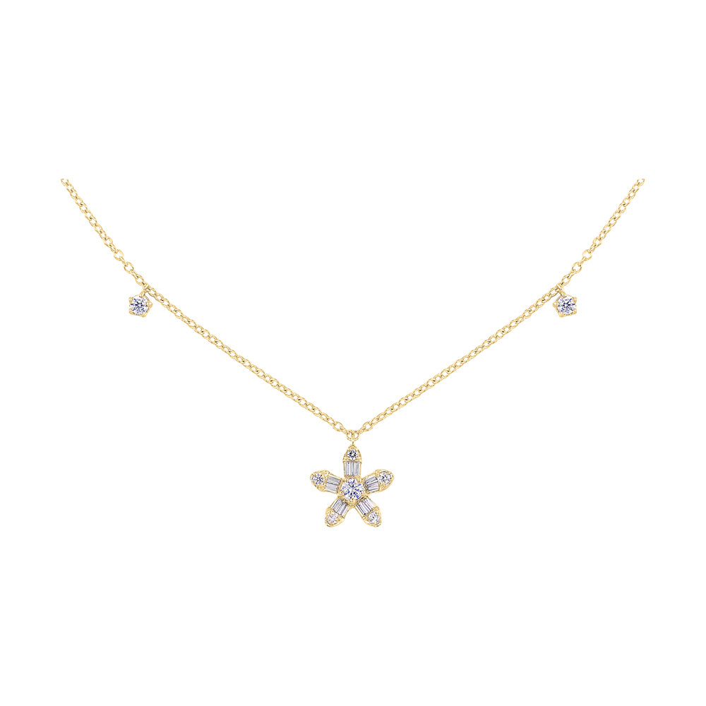 10Kt Yellow Gold Diamond 3/8Ctw Necklace