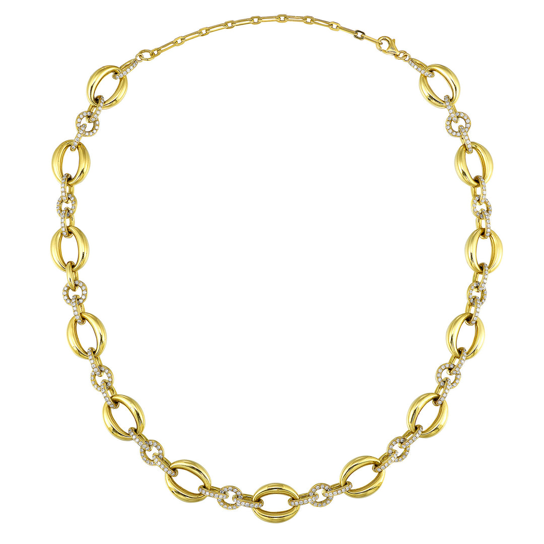 14Kt Yellow Gold Diamond 2 1/2Ctw Necklace