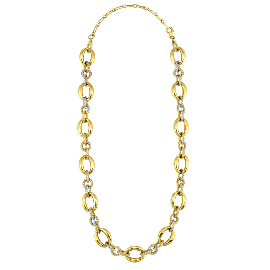 14Kt Yellow Gold Diamond 2 1/2Ctw Necklace
