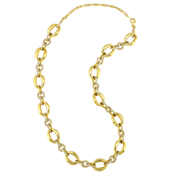 14Kt Yellow Gold Diamond 2 1/2Ctw Necklace