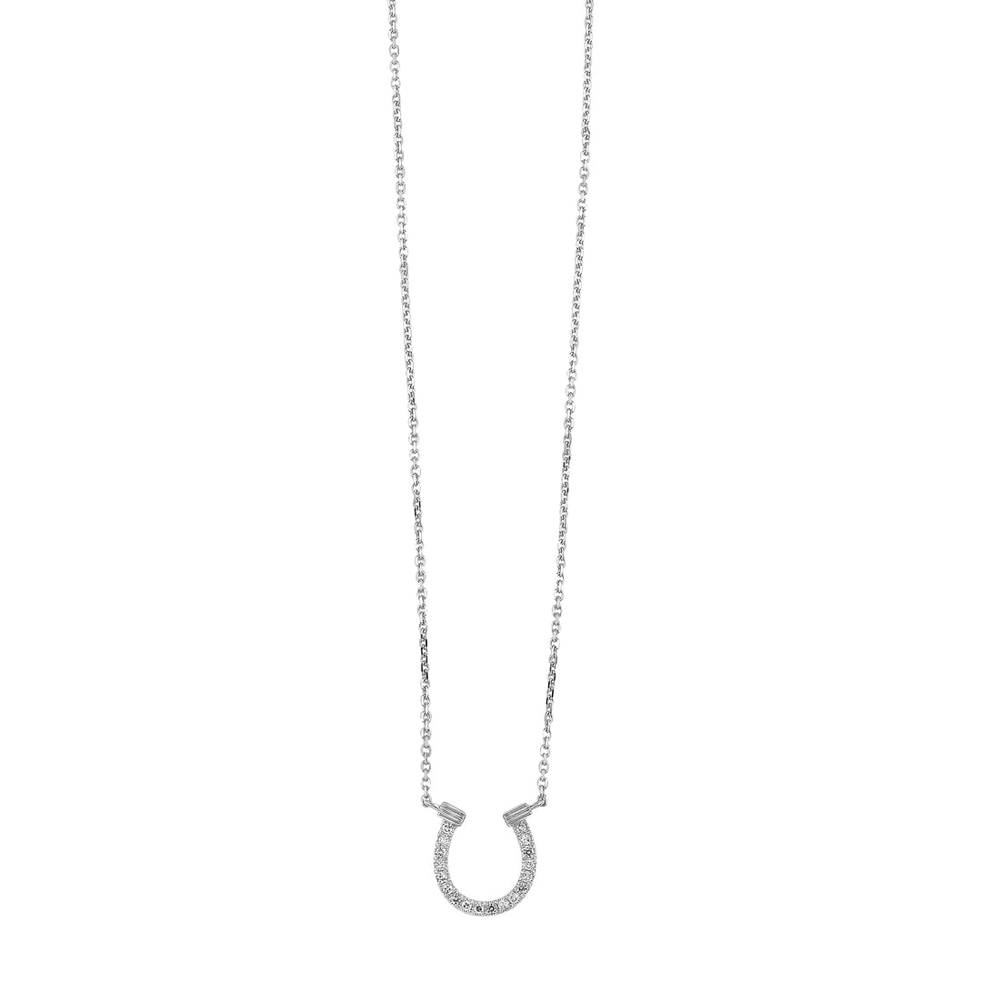 14Kt White Gold Diamond 1/20Ctw Necklace