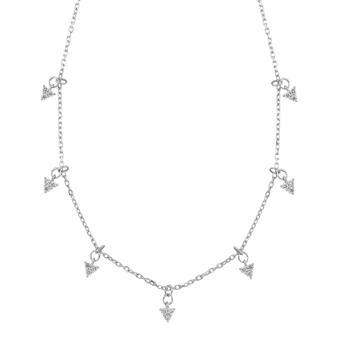 14Kt White Gold Diamond 1/3Ctw Necklace