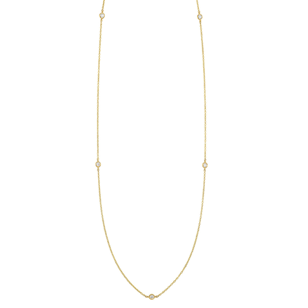14Kt Yellow Gold Diamond 1/4Ctw Necklace