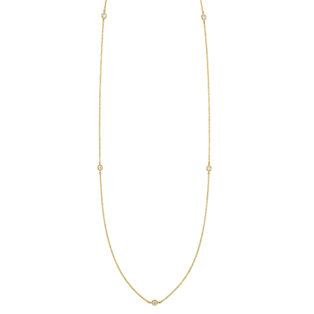 14Kt Yellow Gold Diamond 1/4Ctw Necklace