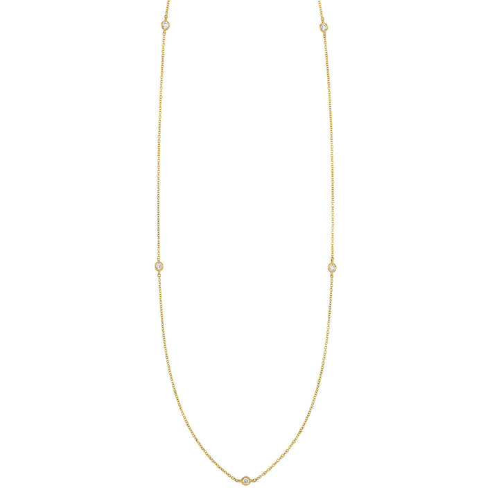 14Kt Yellow Gold Diamond 1/4Ctw Necklace