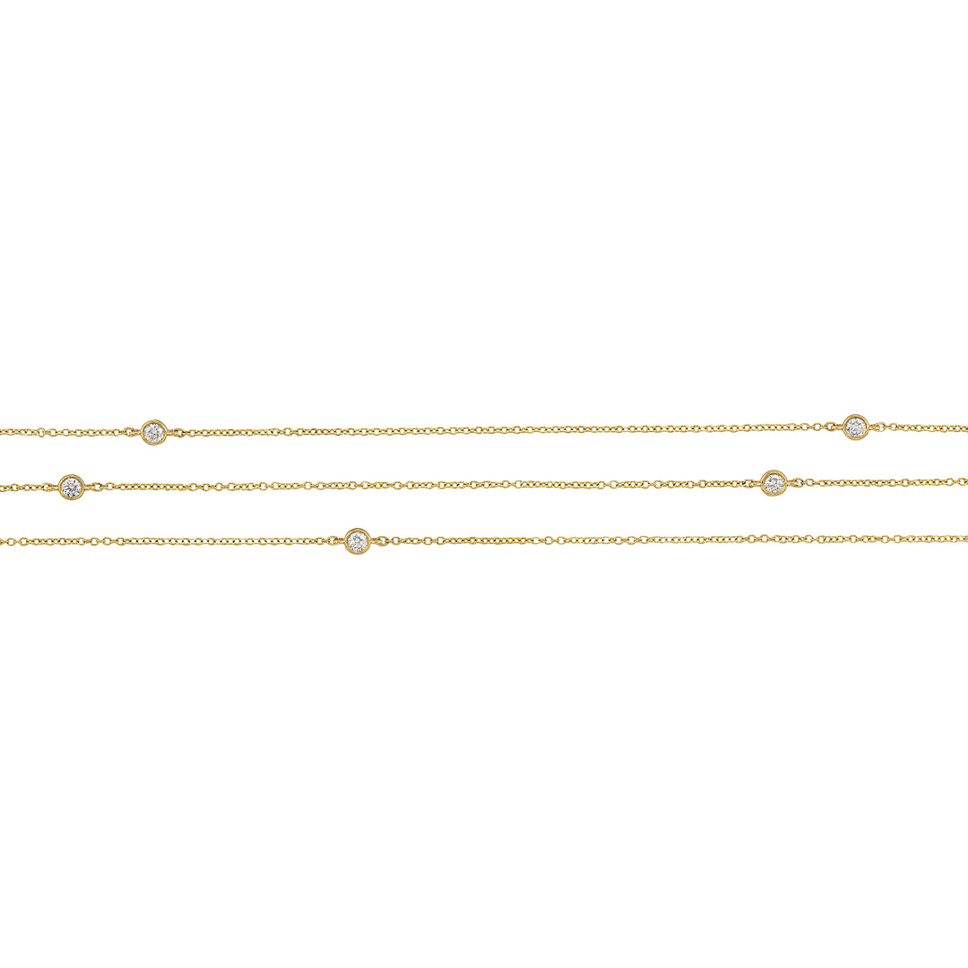 14Kt Yellow Gold Diamond 1/4Ctw Necklace