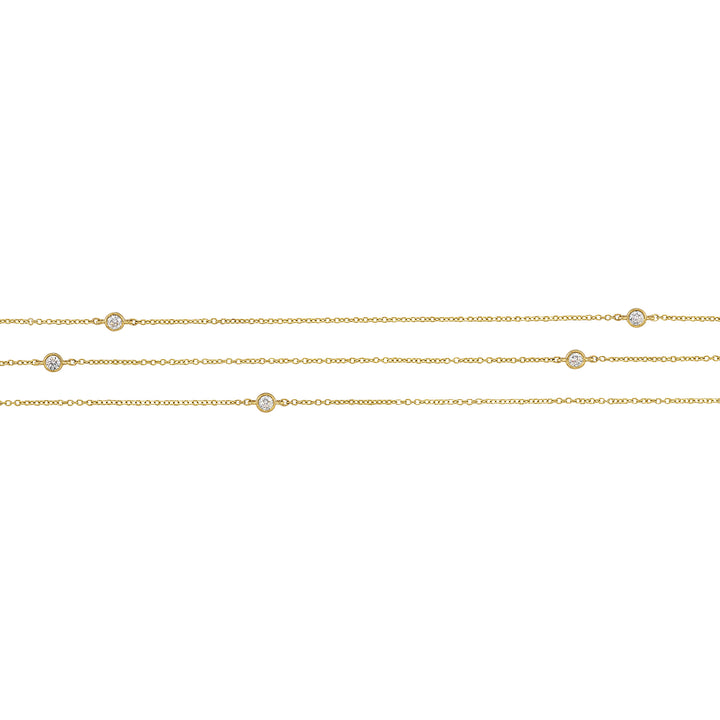 14Kt Yellow Gold Diamond 1/4Ctw Necklace