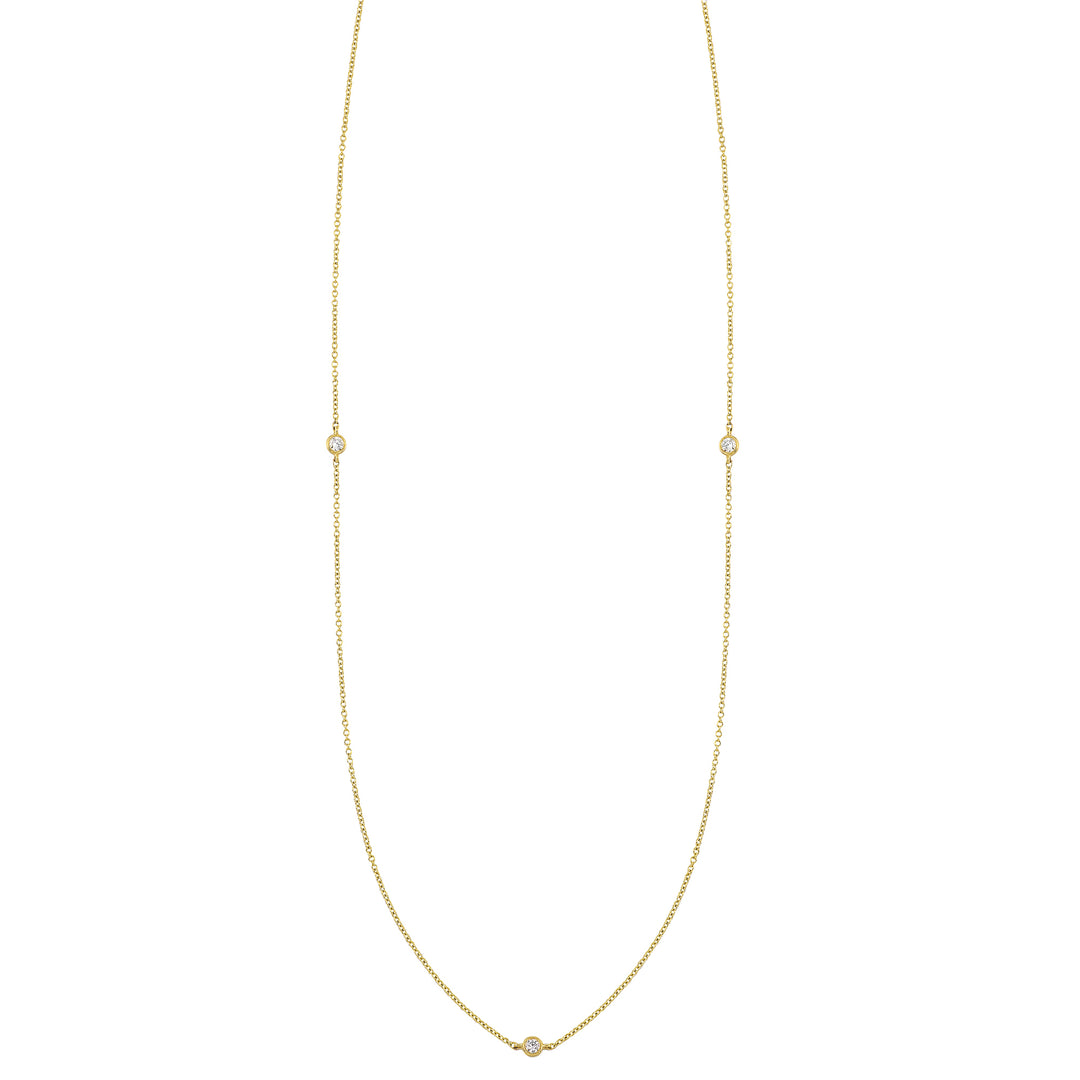 14Kt Yellow Gold Diamond 1/3Ctw Necklace