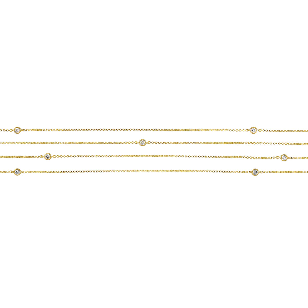 14Kt Yellow Gold Diamond 1/3Ctw Necklace
