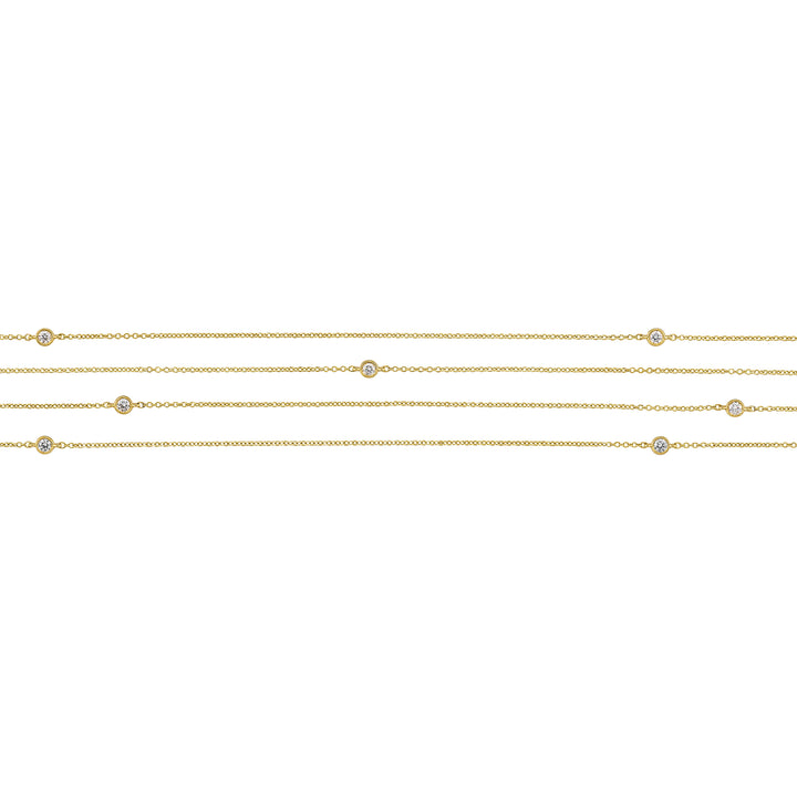 14Kt Yellow Gold Diamond 1/3Ctw Necklace