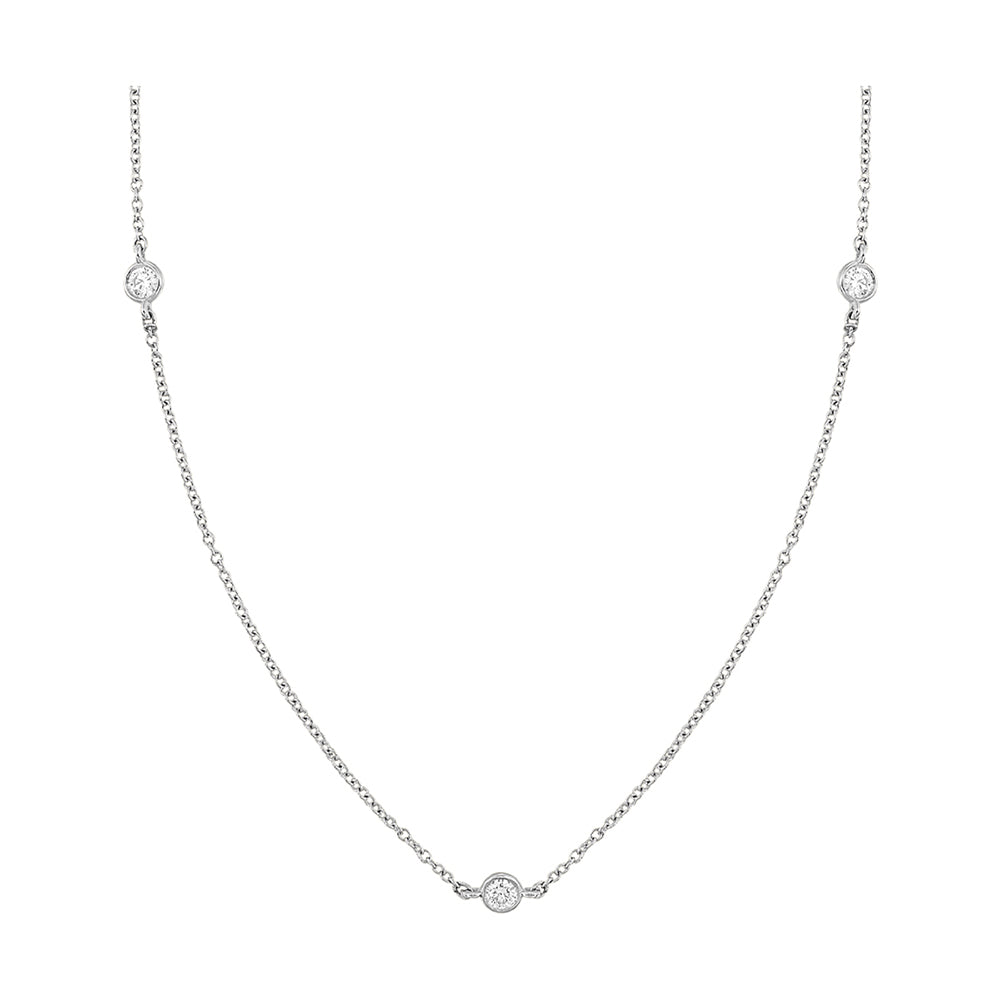 14Kt White Gold Diamond 1/4Ctw Necklace