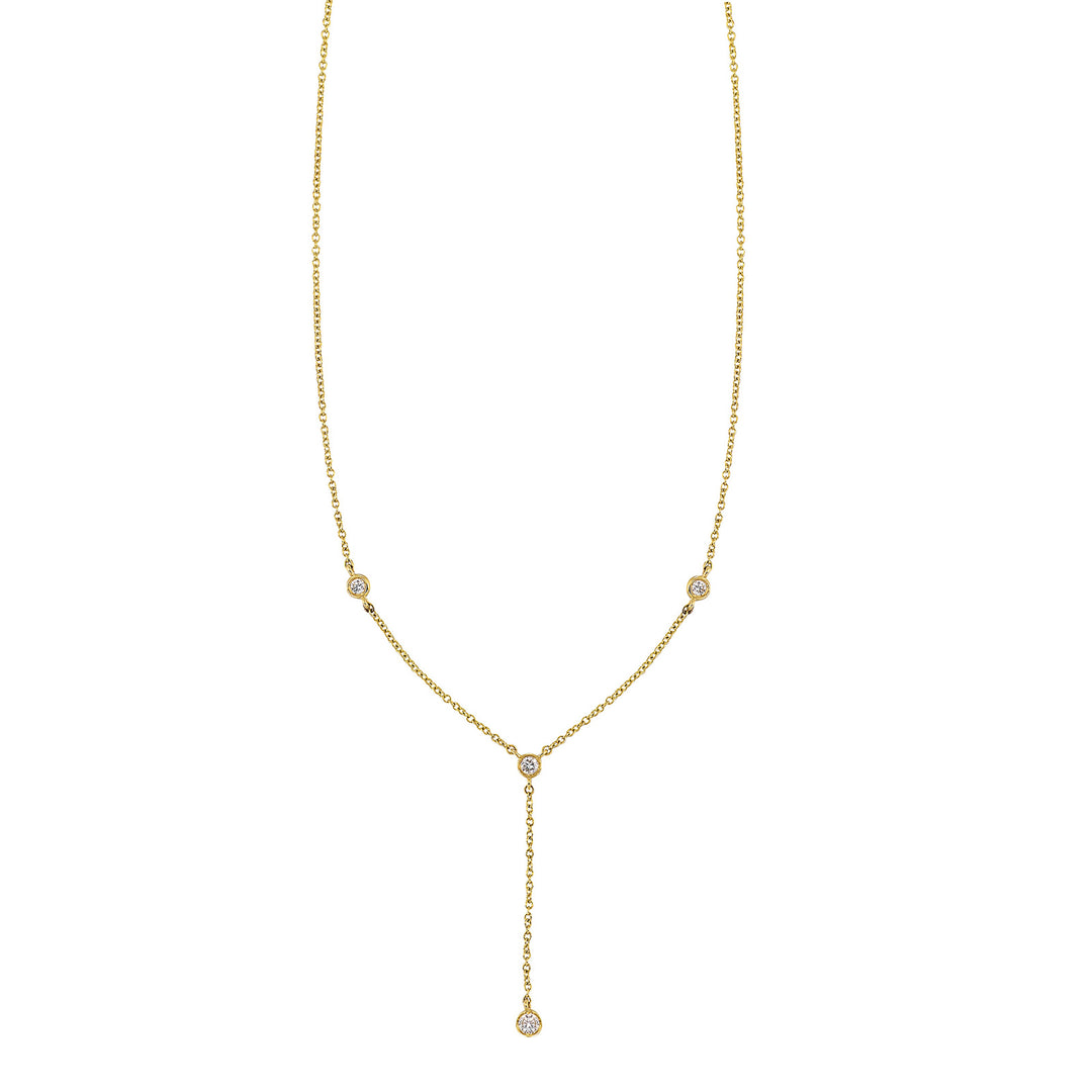 14Kt Yellow Gold Diamond 1/7Ctw Necklace