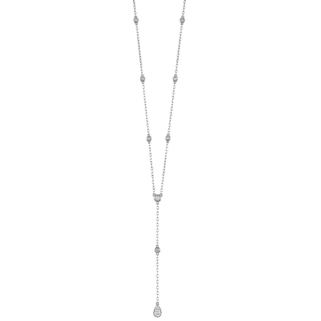 14Kt White Gold Diamond 1/3Ctw Necklace