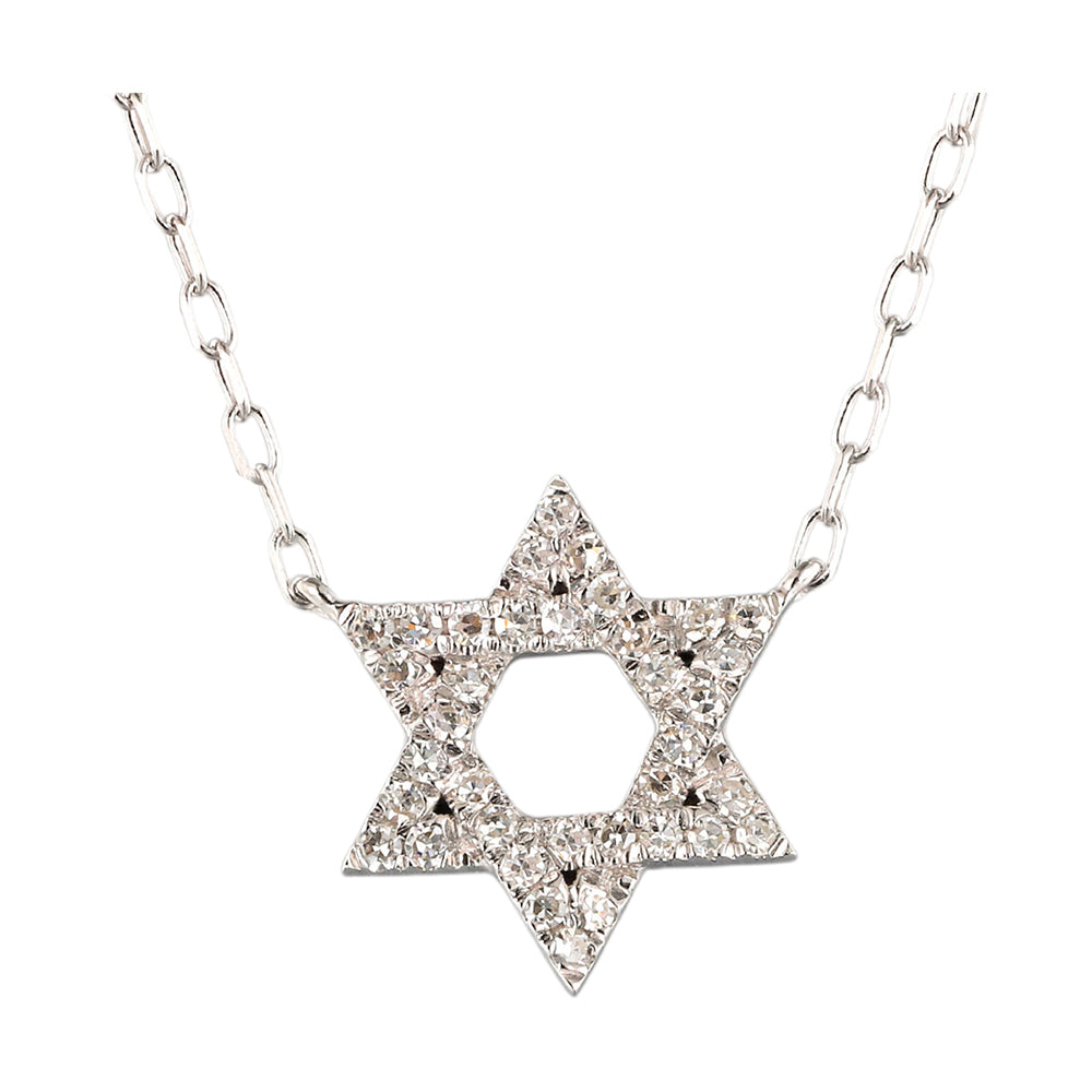 14Kt White Gold Diamond 1/10Ctw Necklace