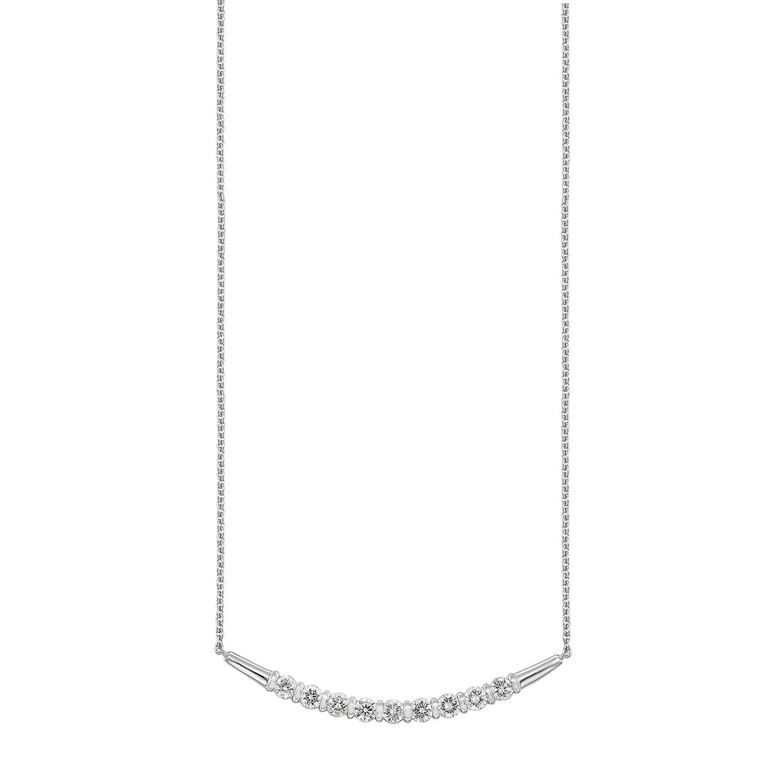 14Kt White Gold Diamond 3/4Ctw Necklace